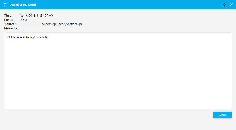 Viewer for Execution Details (VED) - Log Tab